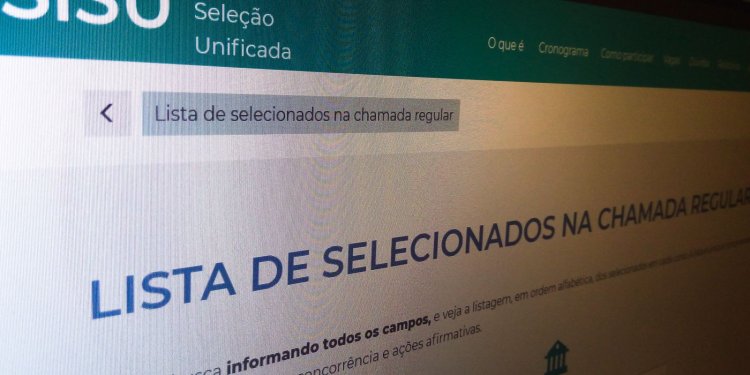 Começam hoje as matrículas da primeira chamada do Sisu