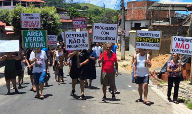 Ubá: Moradores do Xangrilá realizam manifestação pacífica contra proposta de construção de 500 casas populares