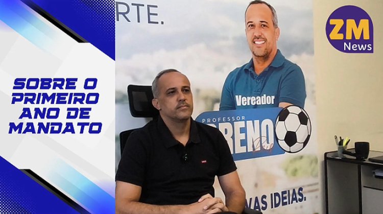 MANDATO EM FOCO: Primeiro ano do vereador Professor Breno (PODEMOS) é marcado por diálogo, fiscalização e defesa da educação e do esporte