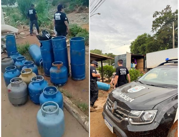 PCMG recupera carga de gás subtraída durante calamidade em Ubá