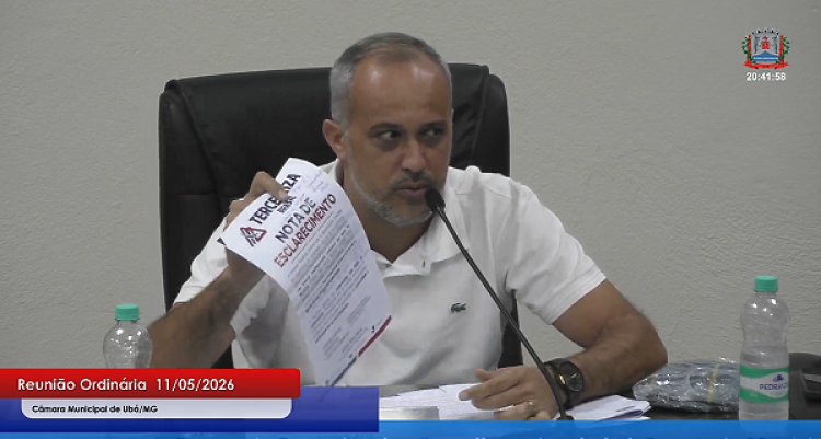 Professor Breno destaca concurso público, cobra terceirizada e elogia incentivo ao esporte em Ubá
